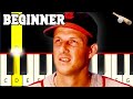 Baseball  Hockey Charge Stadium Organ Theme - Easy and Slow Piano tutorial - Beginner