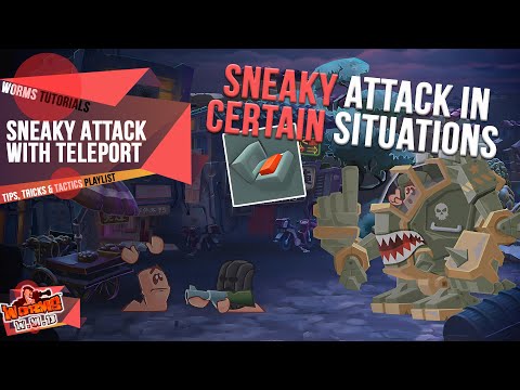 Sneaky Attack with the Teleport | Tips, Tricks & Tactics | Worms WMD Tutorials🎥