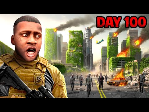 I Spent 100 DAYS in a ZOMBIE Apocalypse! (GTA 5 - Part 6)