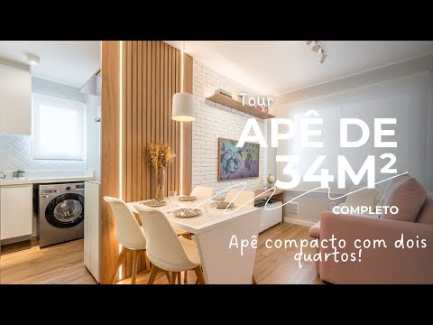 COMPLETE TOUR OF THE 34 M² MIZI APARTMENT | By ARCHITECT BRUNA ERRE