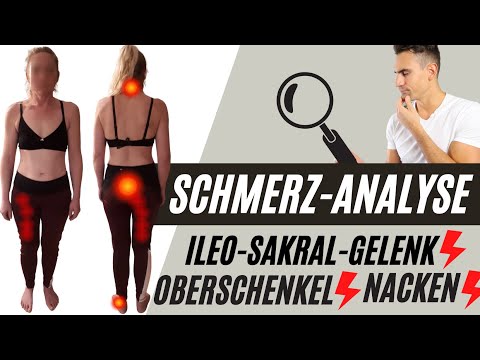 Haltungsanalyse | Schmerzen am Iliosakralgelenk, Ausstrahlung am Oberschenkel, Nackenschmerzen
