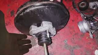 BRAKE SERVO failure the brake pedal has a hard time returning to its position and is somewhat braked