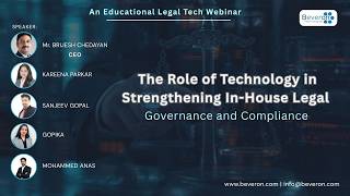 The Role of Technology in Strengthening In-House Legal Governance & Compliance | Live Webinar