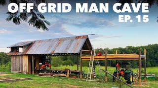 $2,000 HOUSE - 24 Foot Addition - OFF GRID MAN CAVE  - EP. 15