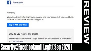 Security@Facebookmail Legit (Sep 2020) Must Watch Surprising Facts! | Scam Adviser Reports