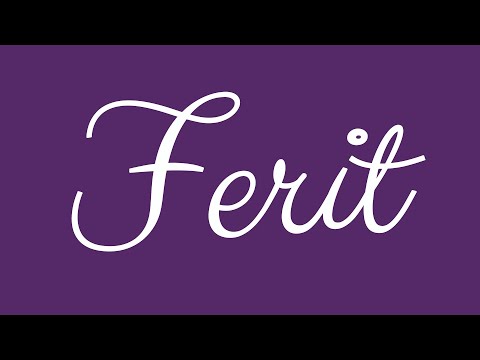 Learn how to Write the Name Ferit Signature Style in Cursive Writing