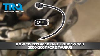 How to Replace Brake Light Switch 2000-2007 Ford Taurus