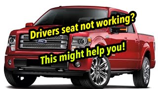 Ford f150 drivers seat and mirror not working? Watch this video!