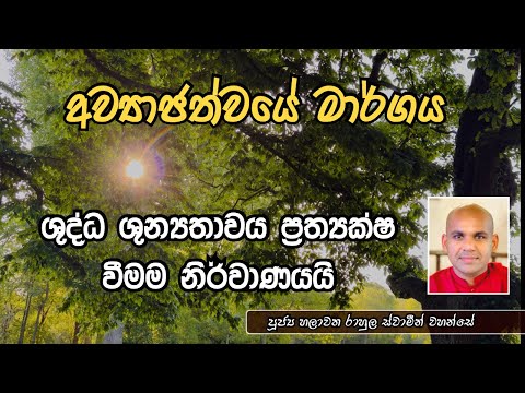 අව්‍යාජත්වයේ මාර්ගය | ශුද්ධ ශුන්‍යතාවය ප්‍රත්‍යක්ෂ වීමම නිර්වාණයයි