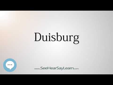 Duisburg (How to Pronounce Cities of the World)💬⭐🌍✅