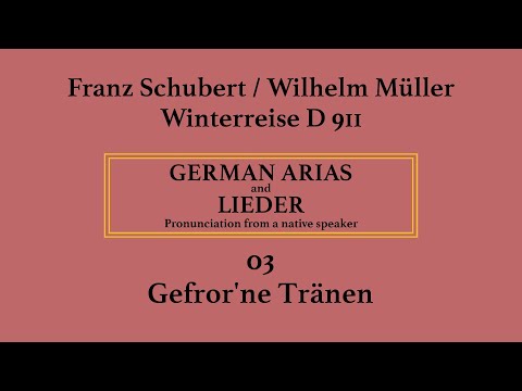 Franz Schubert: Winterreise - 03 Gefror'ne Tränen | Pronunciation