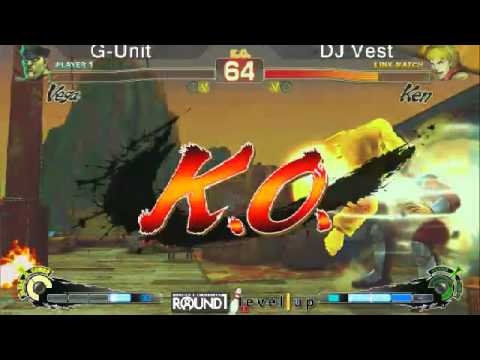 SSF4 AE: G-Unit (Dictator) vs DJ Vest (Ken) - levelup (Round One Arcade)