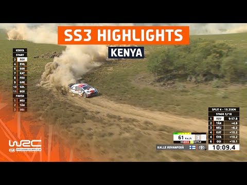 SS3 STAGE HIGHLIGHTS | WRC Safari Rally Kenya 2021