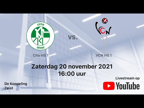 Cito HS 1 vs. VCN HS 1, Volleybal Heren Tweede Divisie