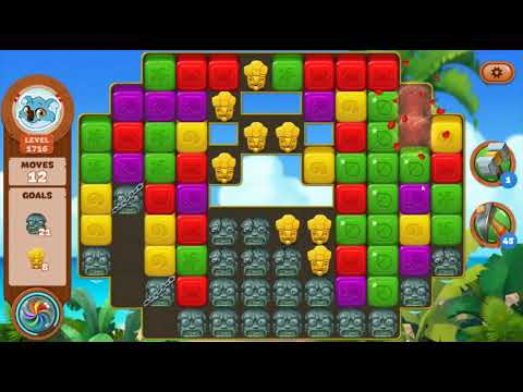 Lost Island Blast Adventure Level 1716 NO BOOSTERS - A S GAMING