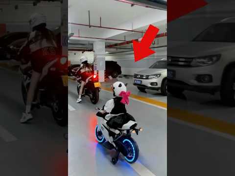 La motocicleta de la niña.#shorts