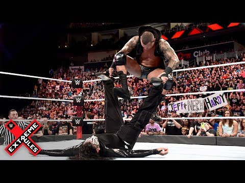 Randy Orton brutally stomps on a defenseless Jeff Hardy: WWE Extreme Rules 2018 (WWE Network)