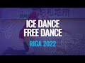 SLATTER ONGAY PEREZ GBR Ice Dance Free Dance Riga 2022 JGPFigure