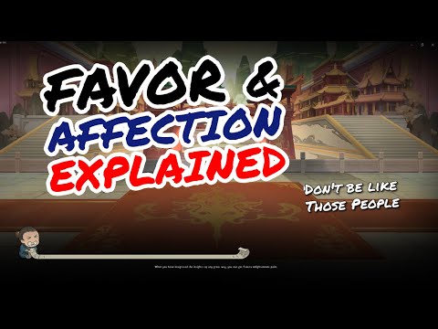 Explaining FAVOR & AFFECTION in Immortal Way of Life