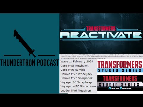 Thundertron Podcast: Hasbro Pulse Premium 1027 Livestream + Reactivate News (Thoughts & Theories)