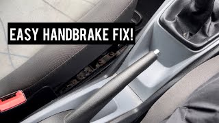 How to tighten handbrake on a Seat Ibiza (Easy fix!)