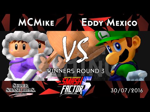 Smash Factor 5 - MCMike (IC's) Vs. XTR Eddy Mexico (Luigi) - Winners Round 3 - Top 24 - Singles