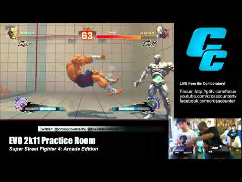 SSF4 AE: Sanford Kelly (Sagat) vs Poongko (Seth) Part 1 - Crosscounter stream (Pre Evo 2011)