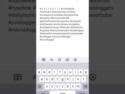 How to hide hashtags in Instagram comments!