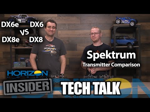 Horizon Insider Tech Talk: Spektrum Transmitter Comparison - DX6e vs DX6 vs DX8e vs DX8