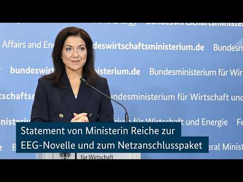 Video Thumbnail: EEG-Novelle und Netzanschlusspaket im Bundeskabinett beschlossen