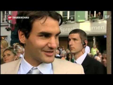 Roger Federer interview by Basel News media