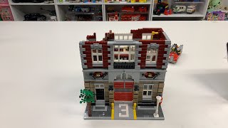 YouTube thumbnail: Breaking the Brigade - Tearing down set 10197 from 2009 to see what breaks - LEGO Modular