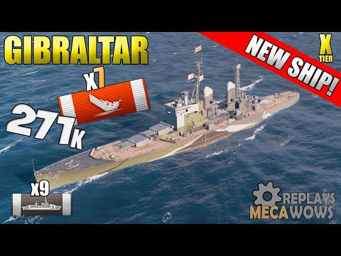 AWESOME 7 Kills Gibraltar on Northern Waters Map | World of Warships