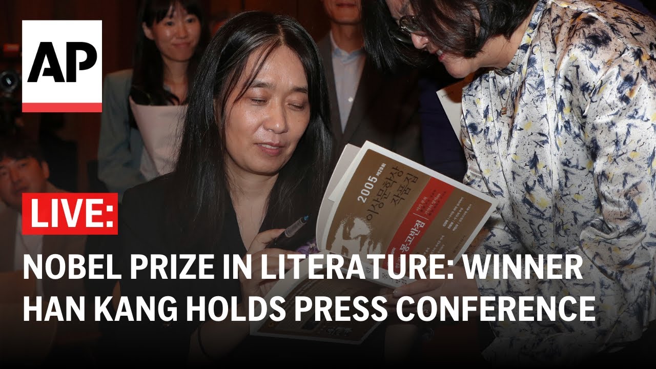 Nobel Prize in Literature LIVE: 2024 winner Han Kang holds press conference