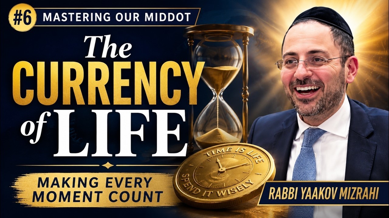 The Currency of Life | R' Yaakov Mizrahi | Mastering Our Middot (Shiur 6–Achrayut/Bitul Zman)