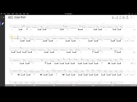 Cinque minuti ( Maurizio ) ,Tablatura e base Senza Basso - Backing bass track - NO BASS