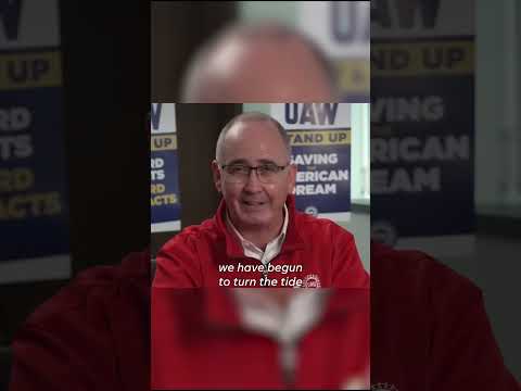 UAW President Fain applauds the 'power' of workers on strike Shorts