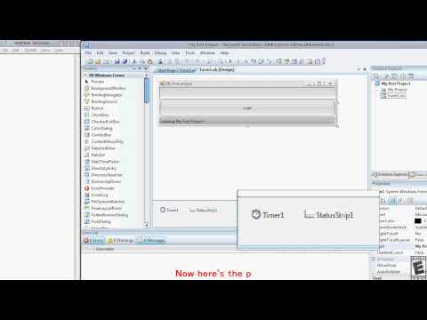 Microsoft Visual Basic 2008 Tutorial Progress Bar Noob
