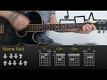 Cat Clyde - Mama Said | Easy Guitar Lesson Tutorial with Chords/Tabs and Rhythm