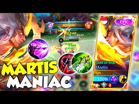 MARTIS MANIAC! MARTIS LEPAS MUSUH LEMAS! MARTIS JUNGLE IS HERE! | TOP GLOBAL MARTIS INDONESIA - MLBB