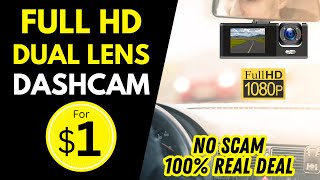Enhanced Road Safety with this Dual Lens Full HD Dashcam on TEMU  |  UNBOXING REVIEW
