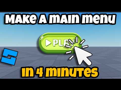 How To Make A Main Menu In Roblox Studio!