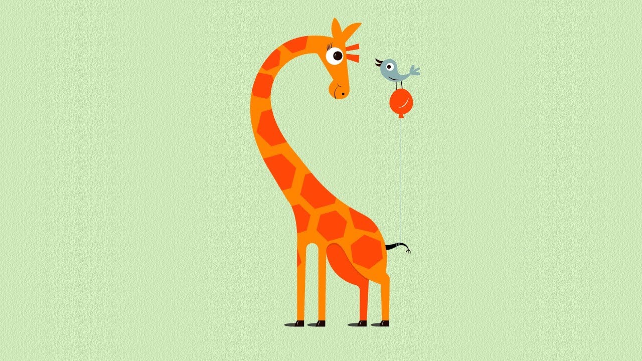 cute animal vector design !! Funny illustration !! giraffe vector