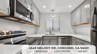 Concord, CA Homes for Sale | 4549 Melody Drive | Updated Townhome