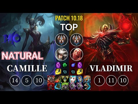 DMO Natural Camille vs Vladimir Top - KR Patch 10.18