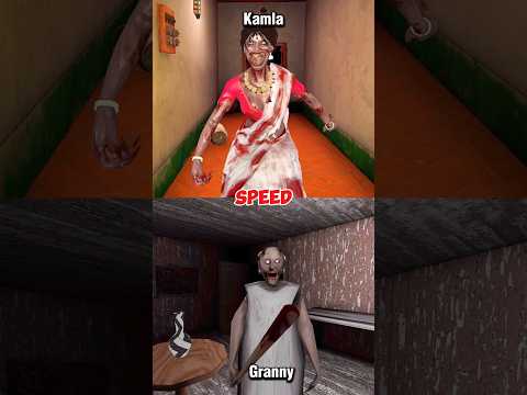 Granny vs Kamla Who is Powerful #granny #kamla #horrorgame #gaming #viral #shorts #horror #ytshorts