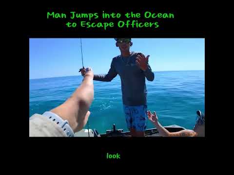Man Jumps Into the Ocean After Cops Find Felony Warrant