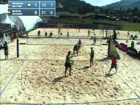 Erdmann-Matysik GER vs. Marcio Araujo-Ricardo BRA Round 2 Grand Slam Gstaad WORLD TOUR 2011