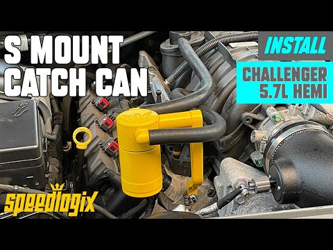 Speedlogix Oil Catch Can Install on Challenger 5.7L Hemi