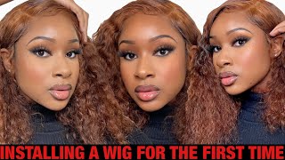 INSTALLING A WIG FROM DOLA HAIR AND CUTTING IT INTO A BOB | Installing A Wig For The First Time